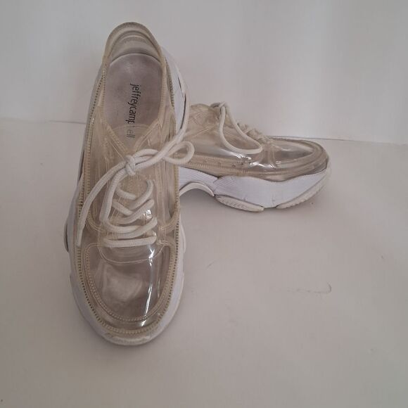 *Final Price* Jeffrey Campbell Sneakers Women's 6.5 Clear Transparent Futuristic - Picture 2 of 9